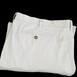 LL Bean Men's Wrinkle-Free‎ Preppy Pleated Classic Fit Khaki Chino Pants 44x36